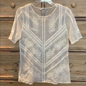 Lucky Brand Sheer blouse